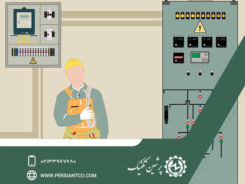 برچسب‌ها و علائم روی تابلو برق